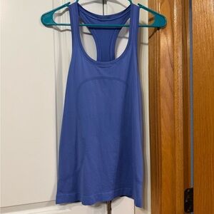 Lululemon Swiftly Hip Length Tank Top periwinkle blue size 6